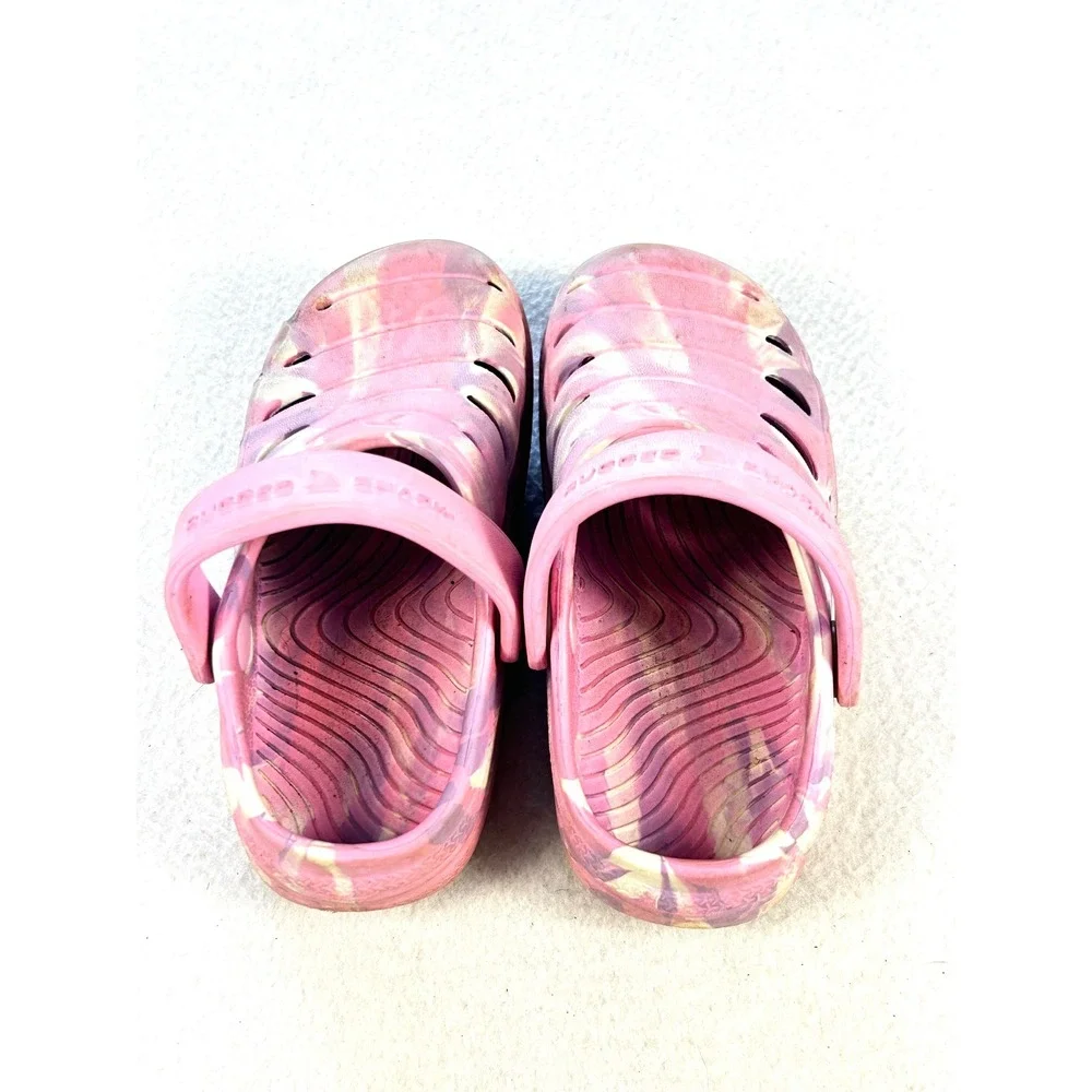 Rugged Shark Kids Pink Tie Dye Clogs Slip On Water Shoes Size 9 GTRS45SG702‎